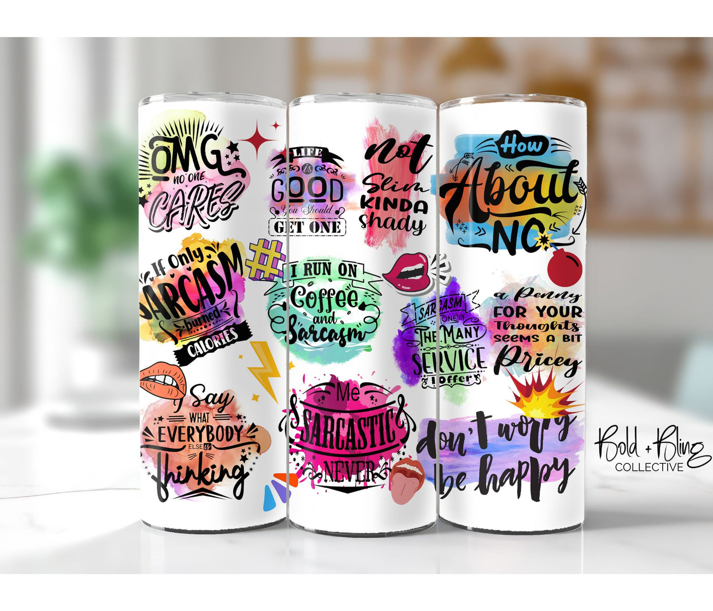 Kinda Shady Funny - 20oz Custom Tumbler