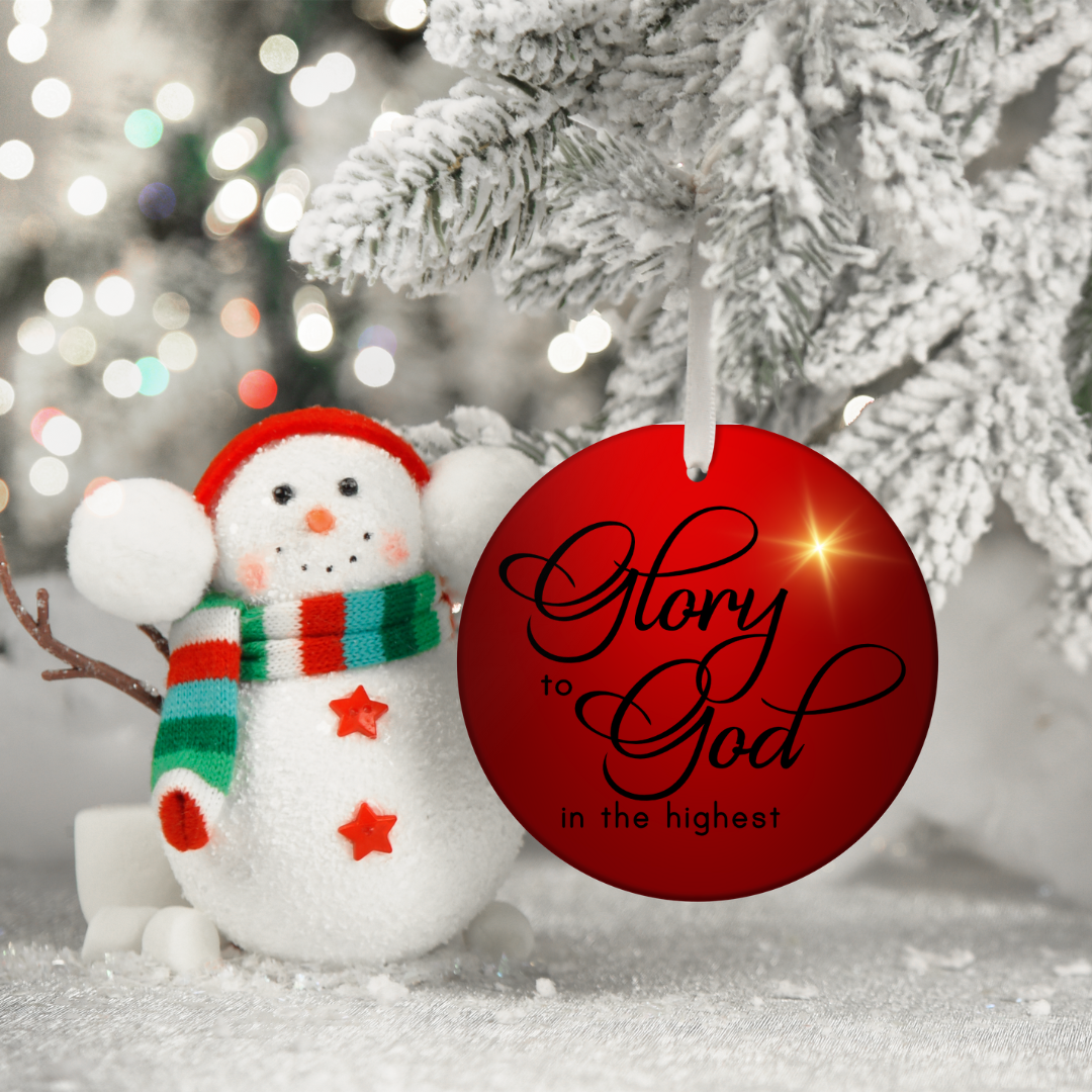 Glory to God Christmas Ornament