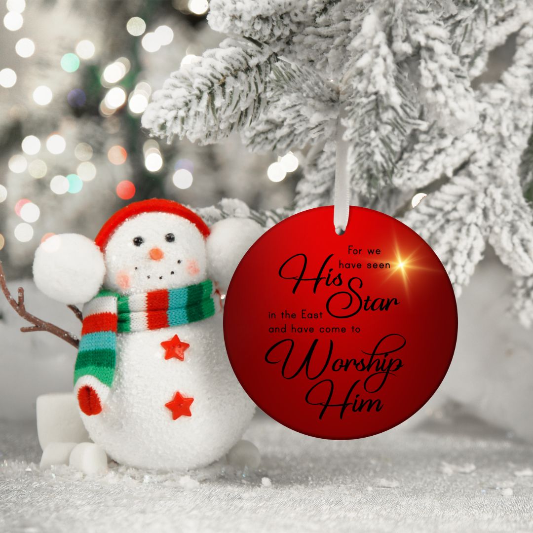 His Star in the East Christmas Ornament