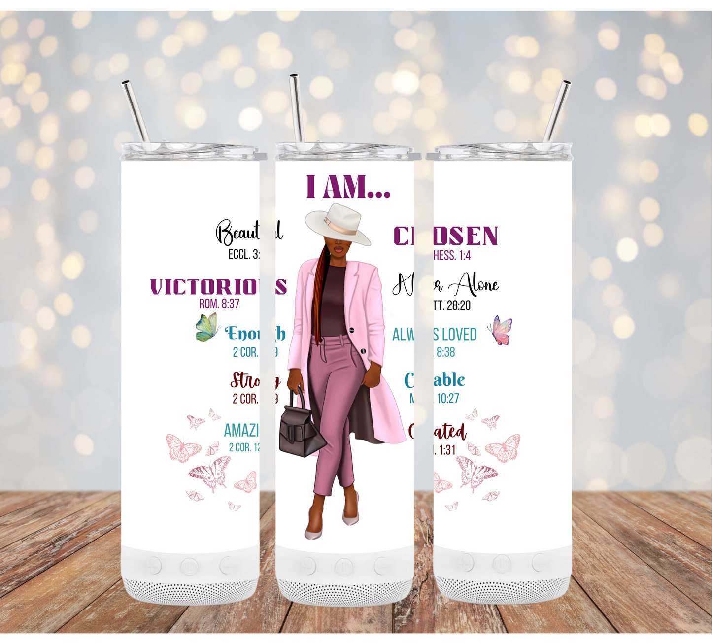 I Am - Positive Affirmations - 20oz Tumbler