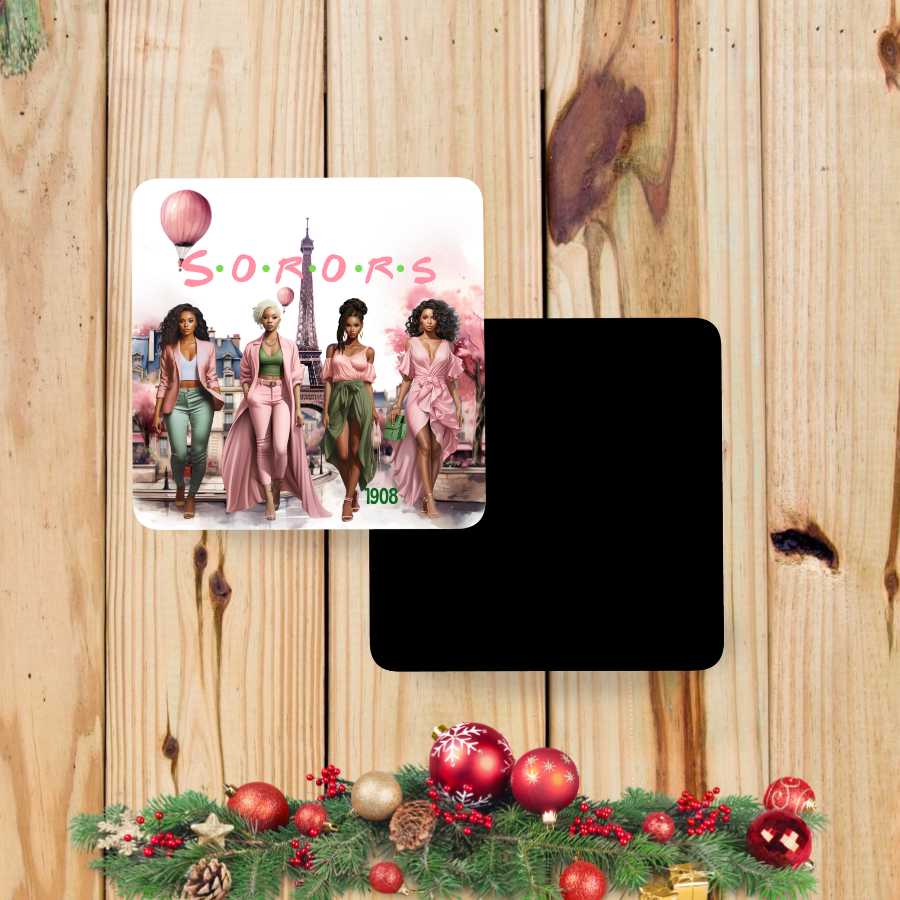 SORORS Pink and Greens Magnet