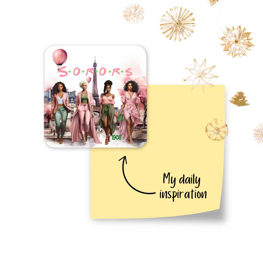 SORORS Pink and Greens Magnet