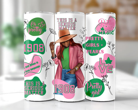 Pinkies and Pearls 1908 - 20oz Custom Tumbler