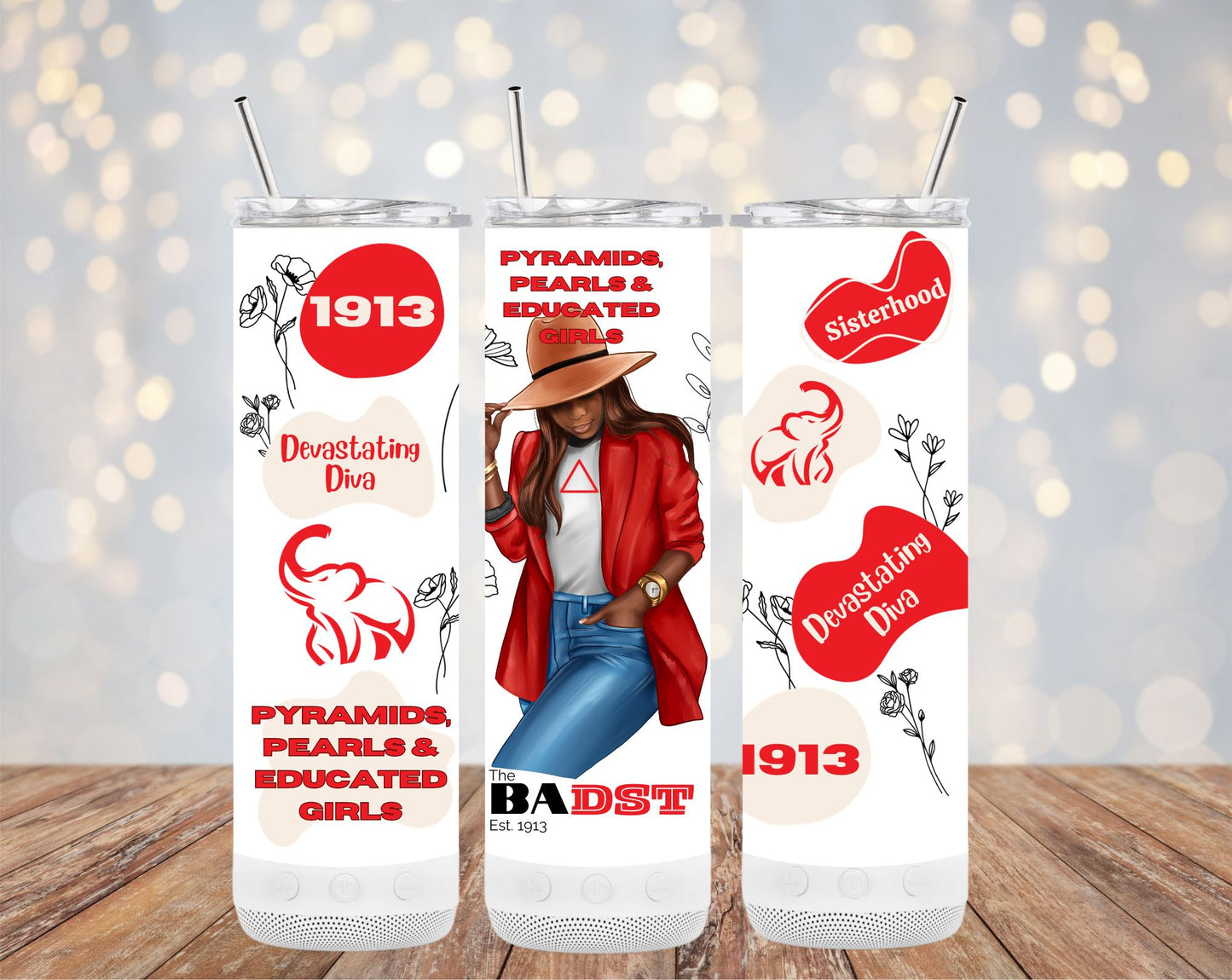 Devastating Diva 1913 - 20oz Custom Tumbler