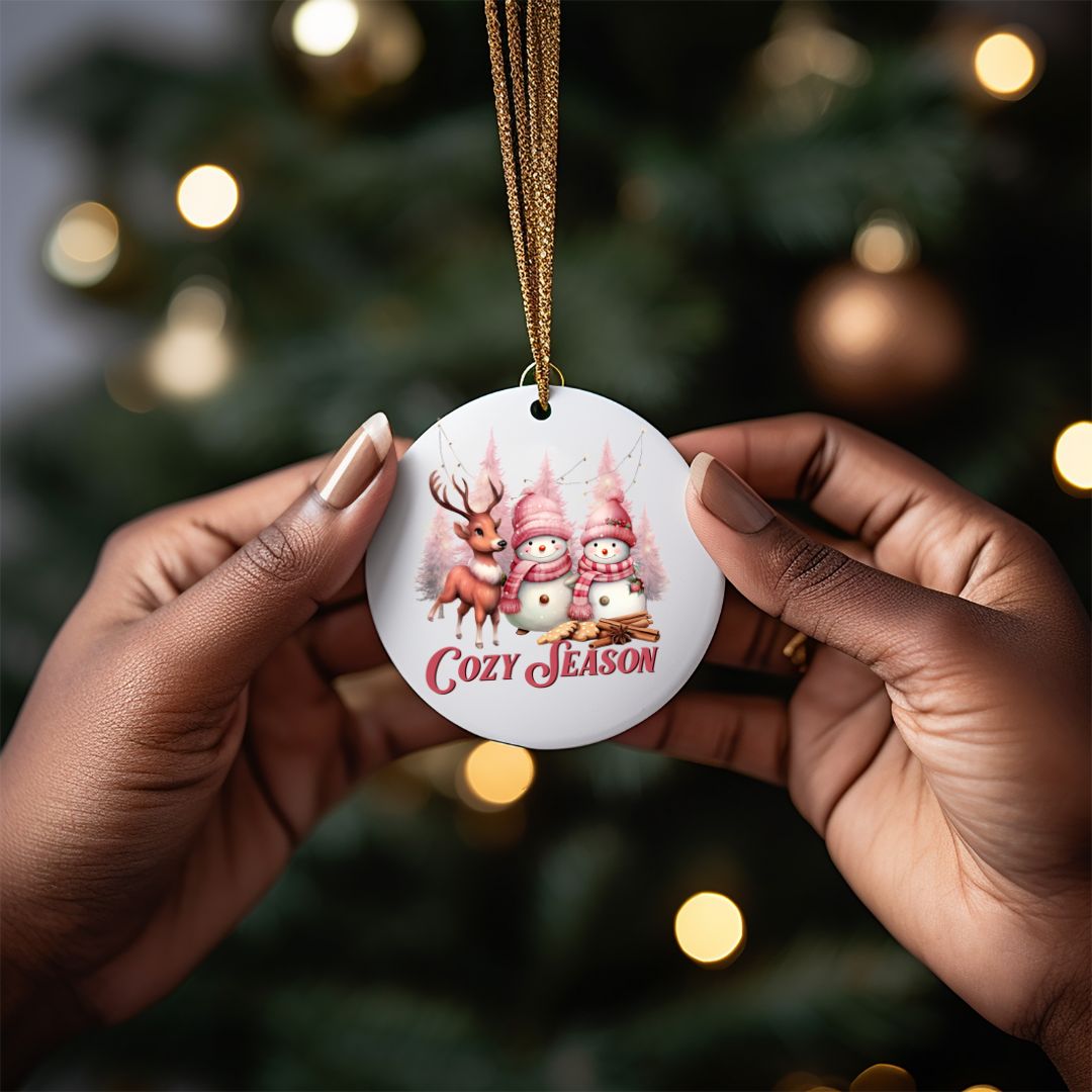 Cozy Season Custom Christmas Ornament