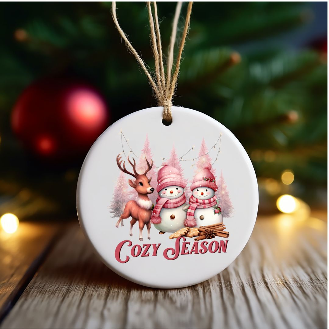 Cozy Season Custom Christmas Ornament