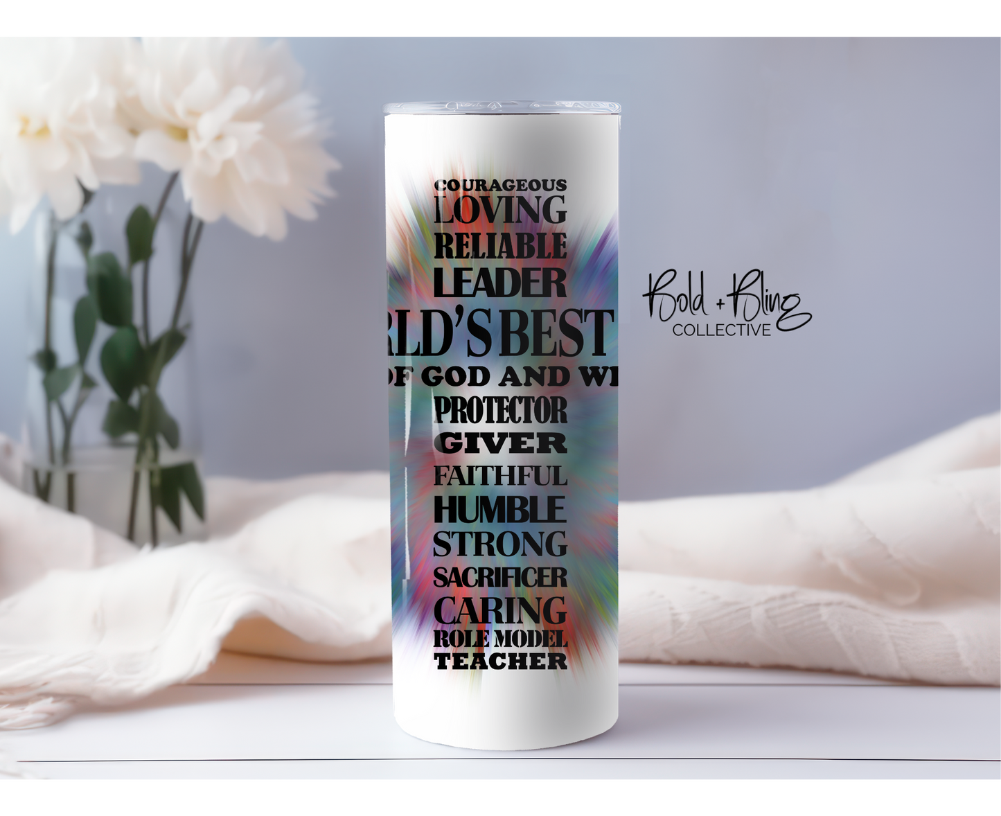 Man of God/World's Best Dad Motivational - 20oz Tumbler