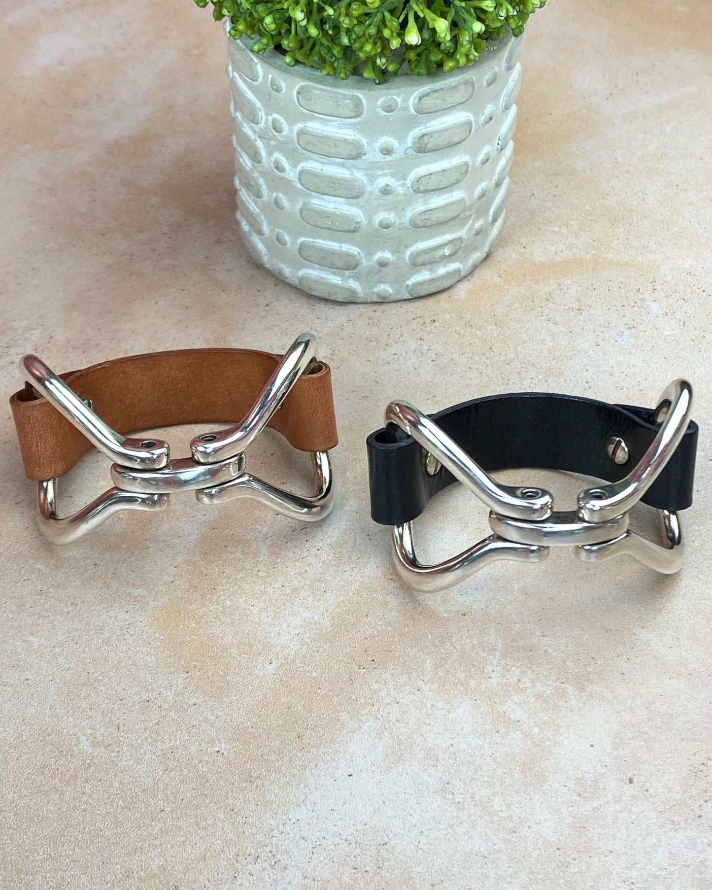 Snazzy Snaffle Cuff Bracelet