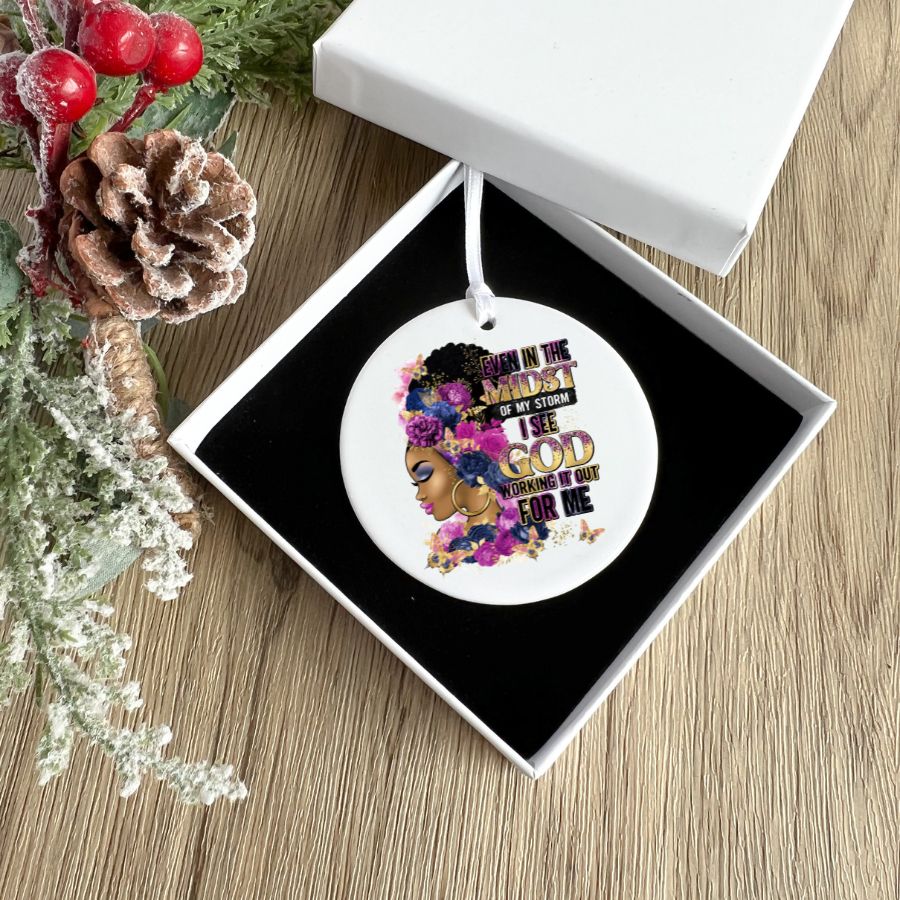 She Who Kneels Before God  Custom Christmas Ornament