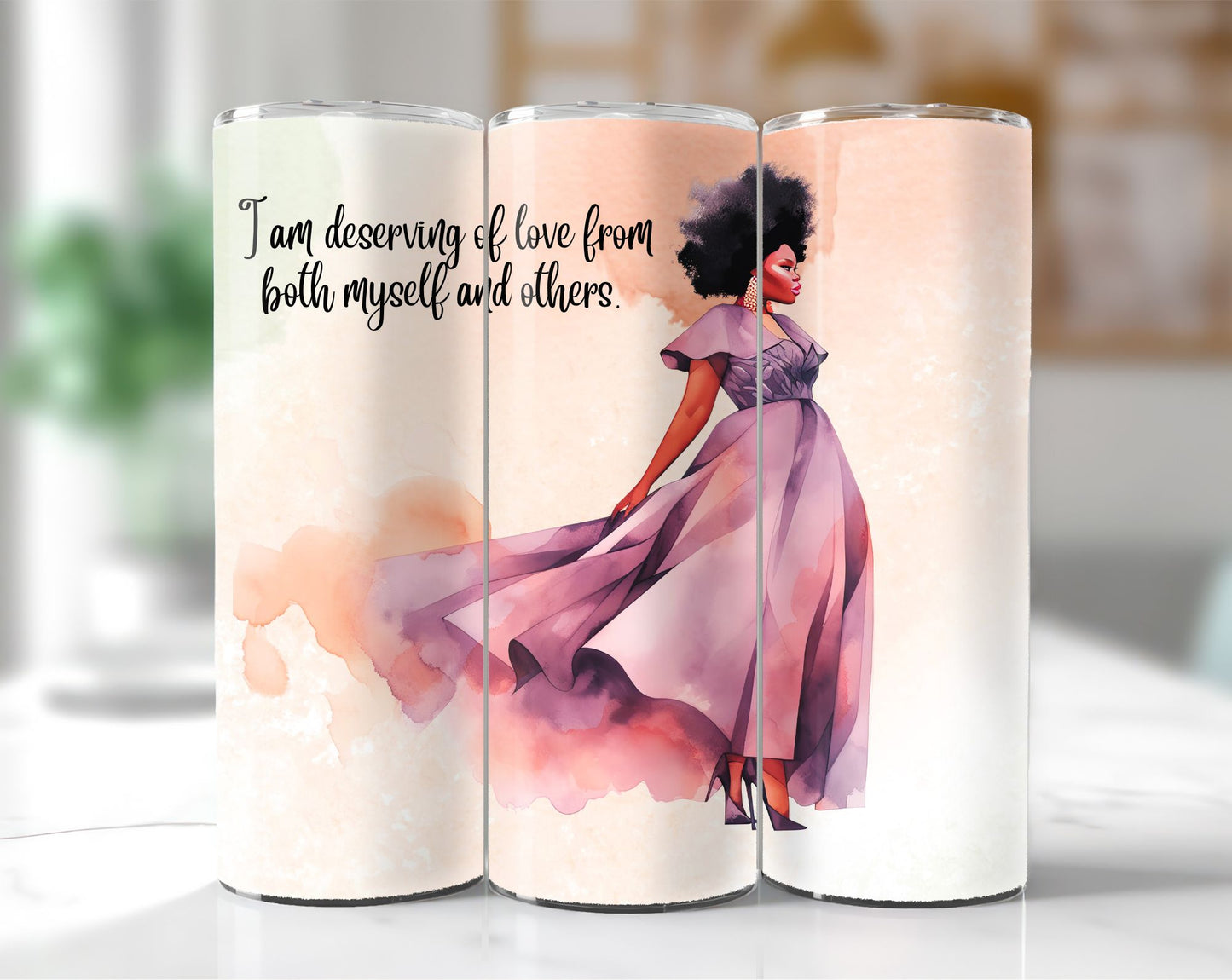 I Deserve Love Inspirational Tumbler