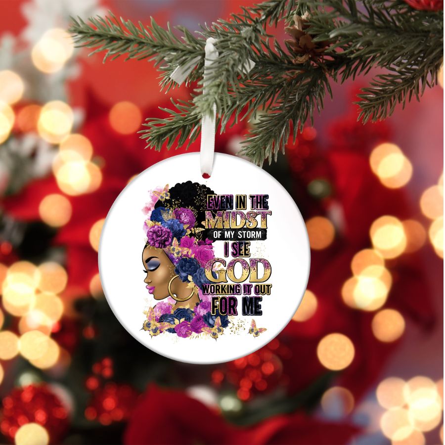 She Who Kneels Before God Custom Christmas Ornament