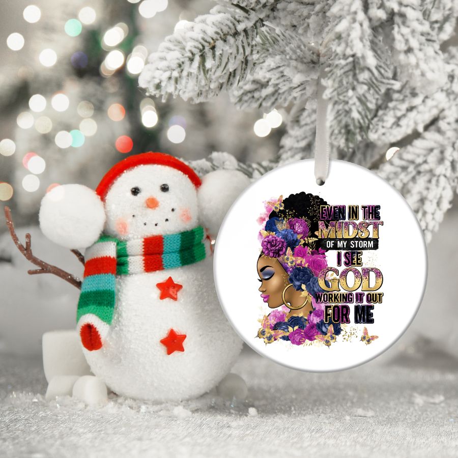 She Who Kneels Before God Custom Christmas Ornament