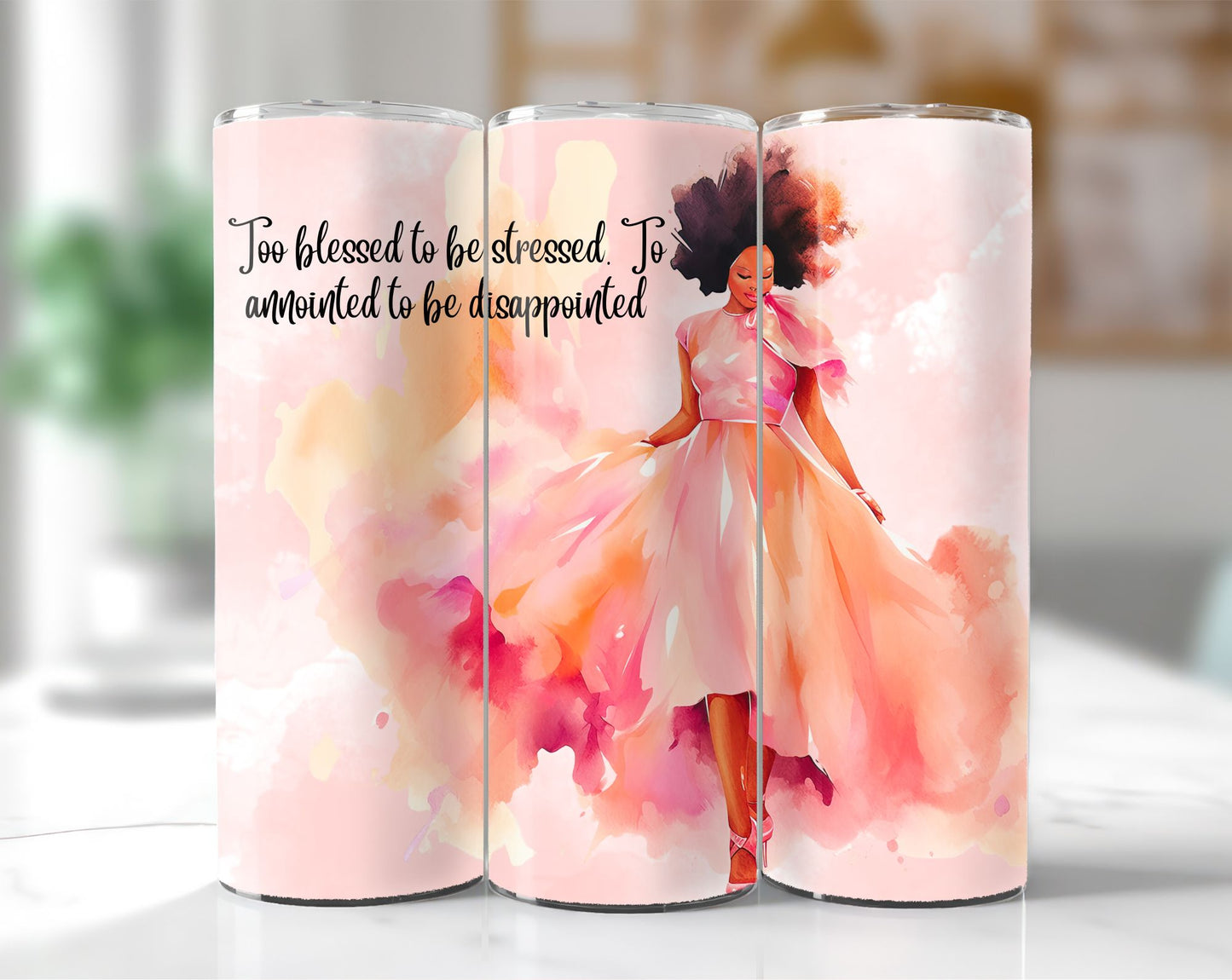 Too Blessed to Be Stressed 20oz Tumbler