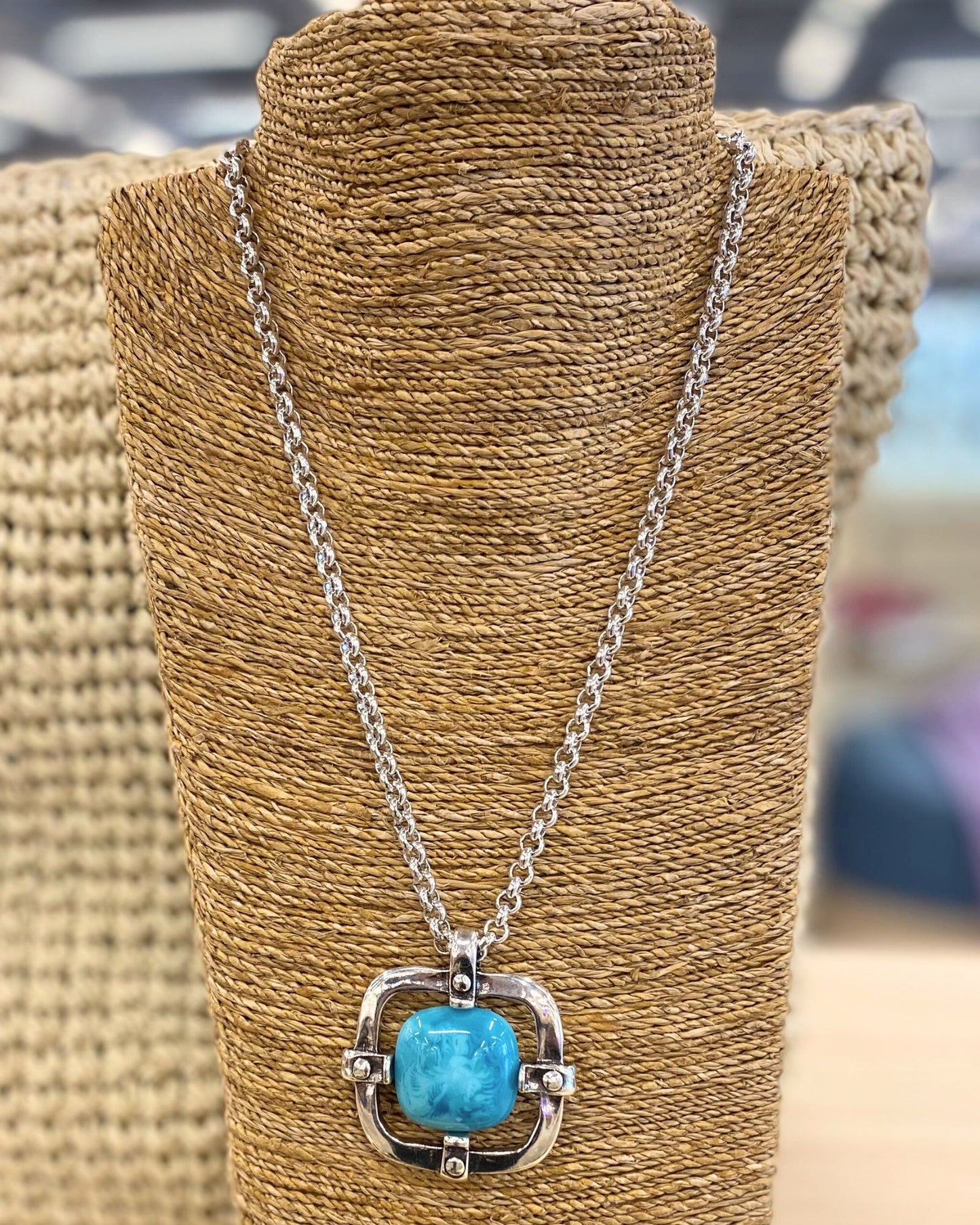 Stylish Turquoise Nyla Pendant Necklace