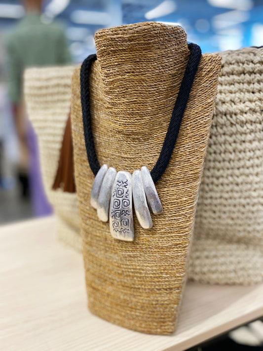 Silver Roxy BOHO Statement Necklace