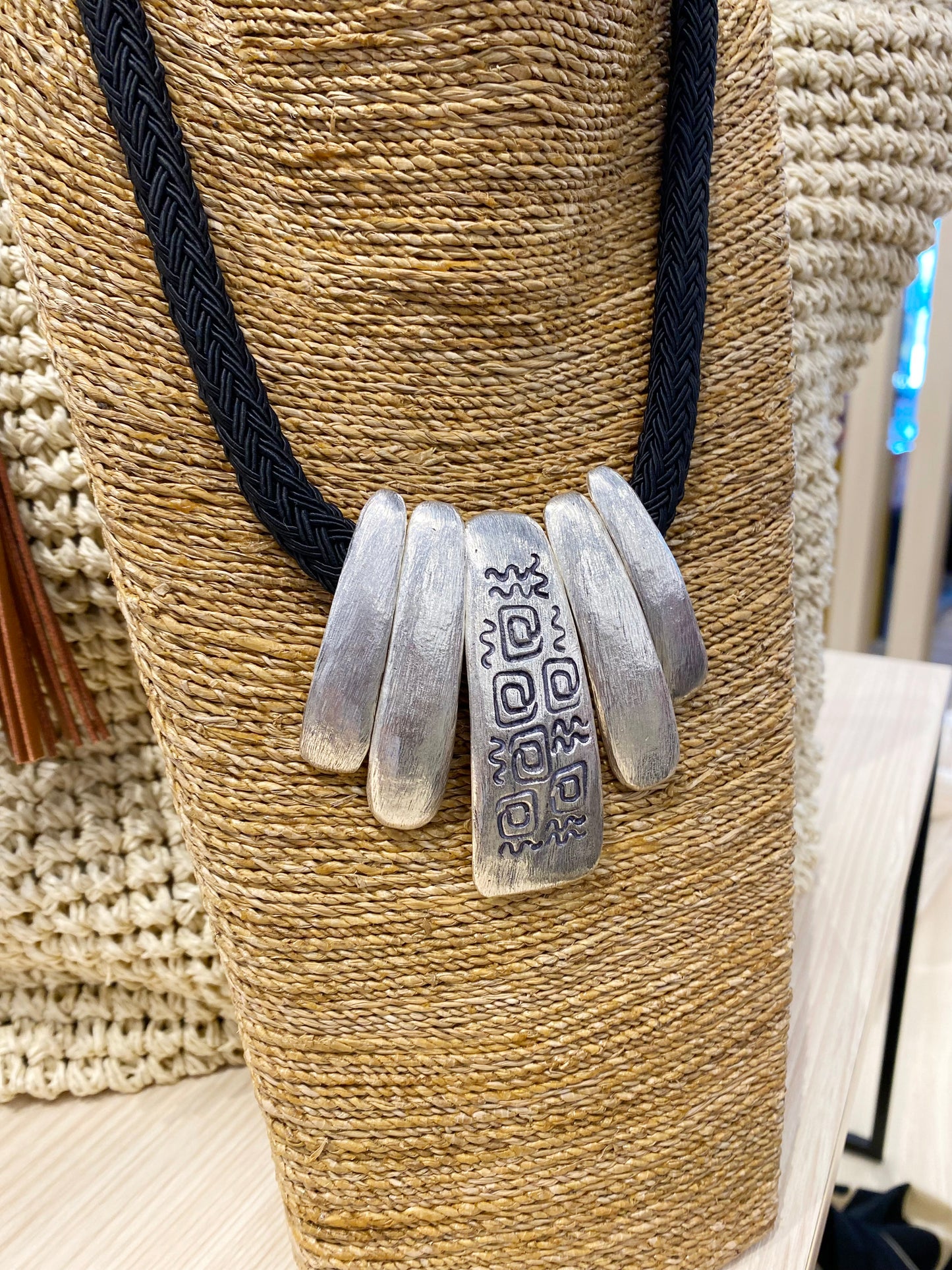 Silver Roxy BOHO Statement Necklace