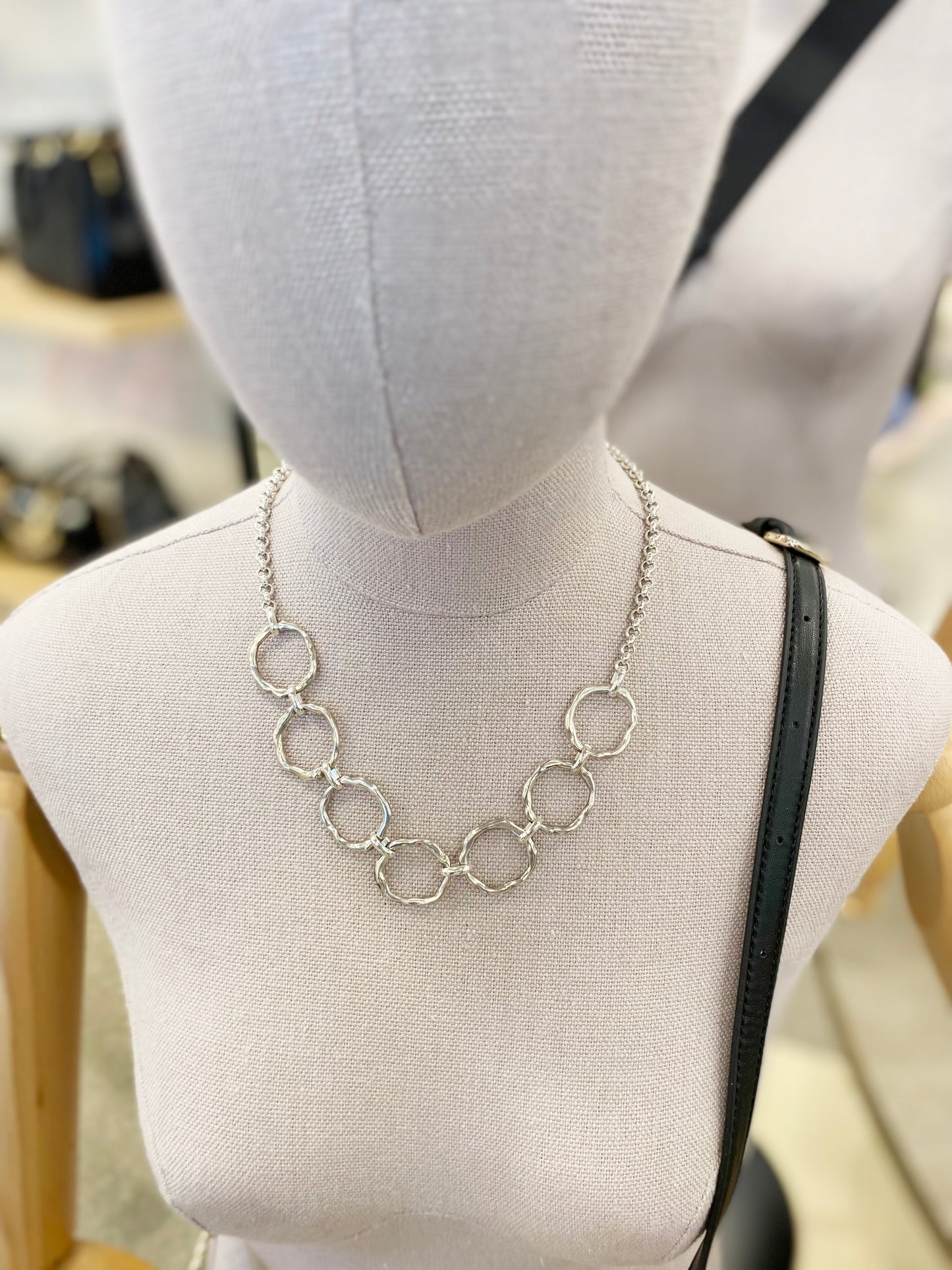 Zandie Silver Rings Necklace