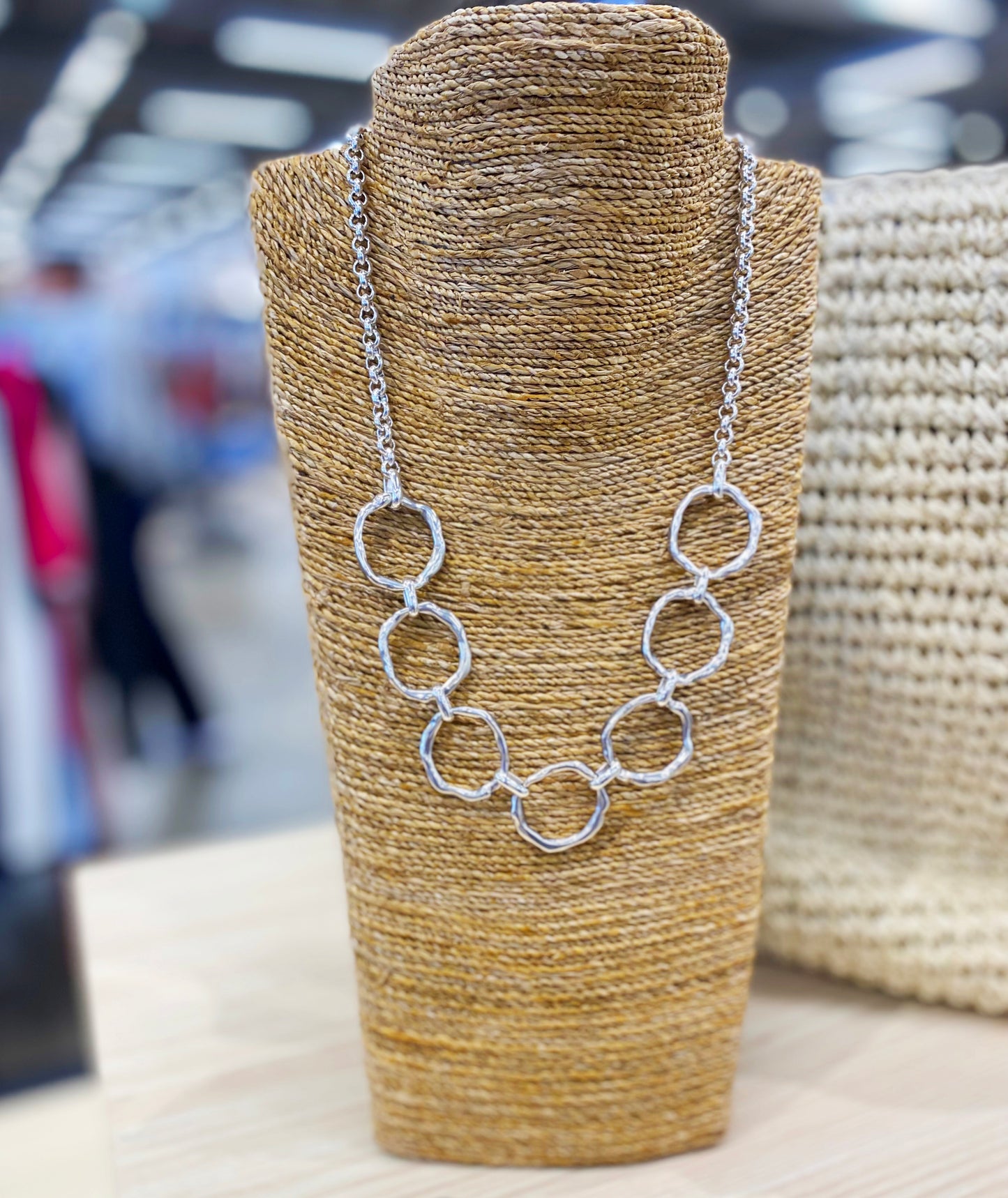 Zandie Silver Rings Necklace