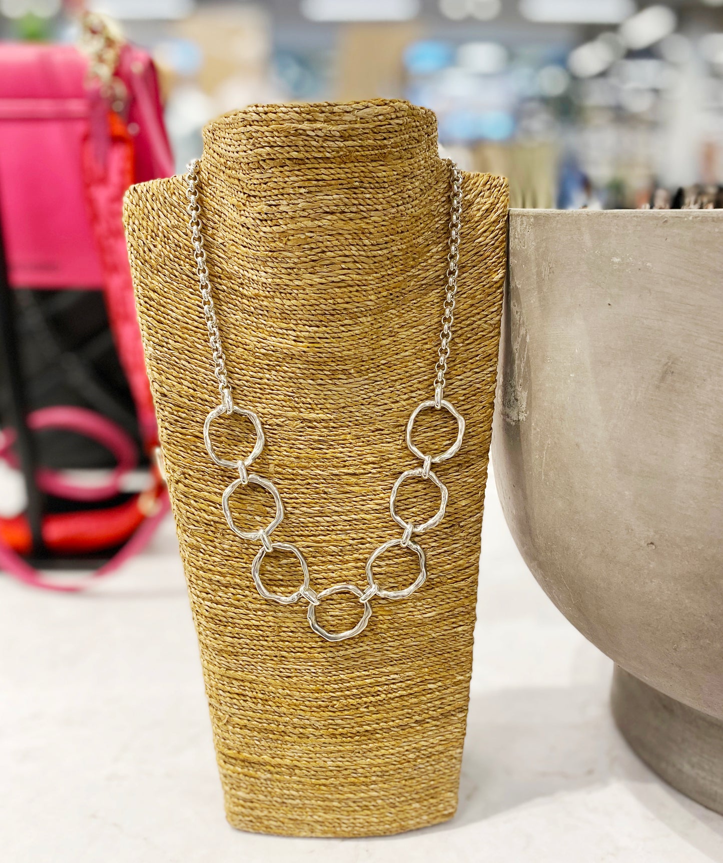 Zandie Silver Rings Necklace