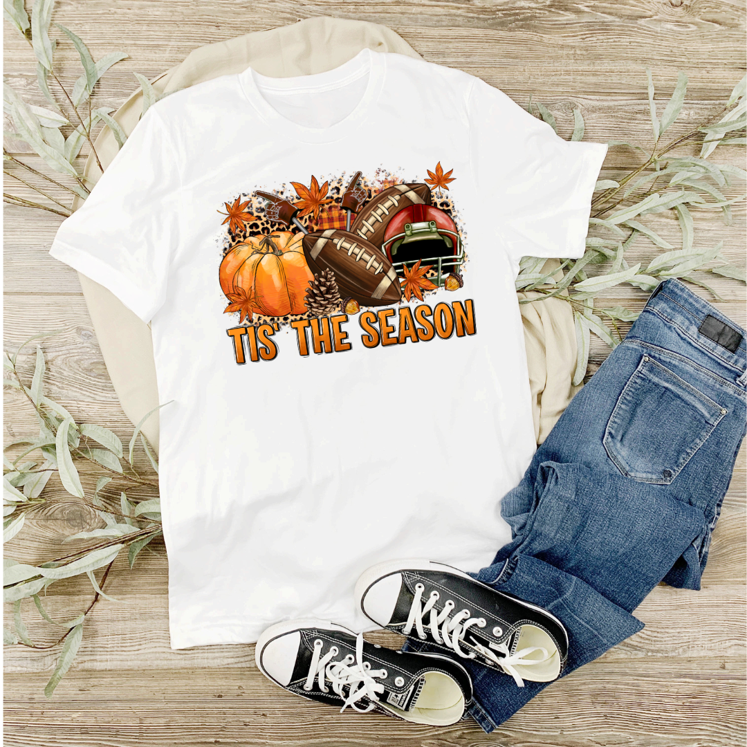 Tis The Season - Football T-Shirt