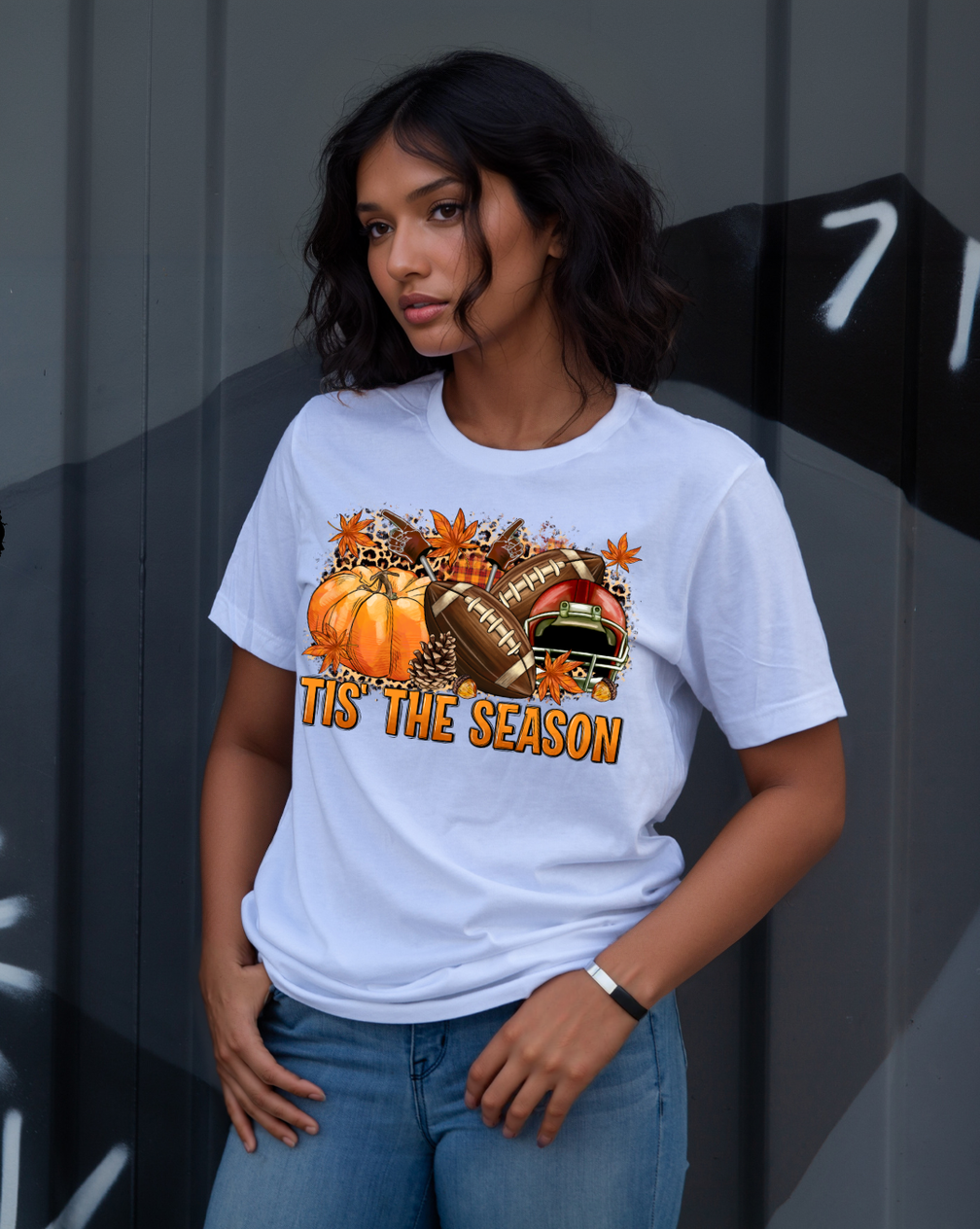 Tis The Season - Football T-Shirt