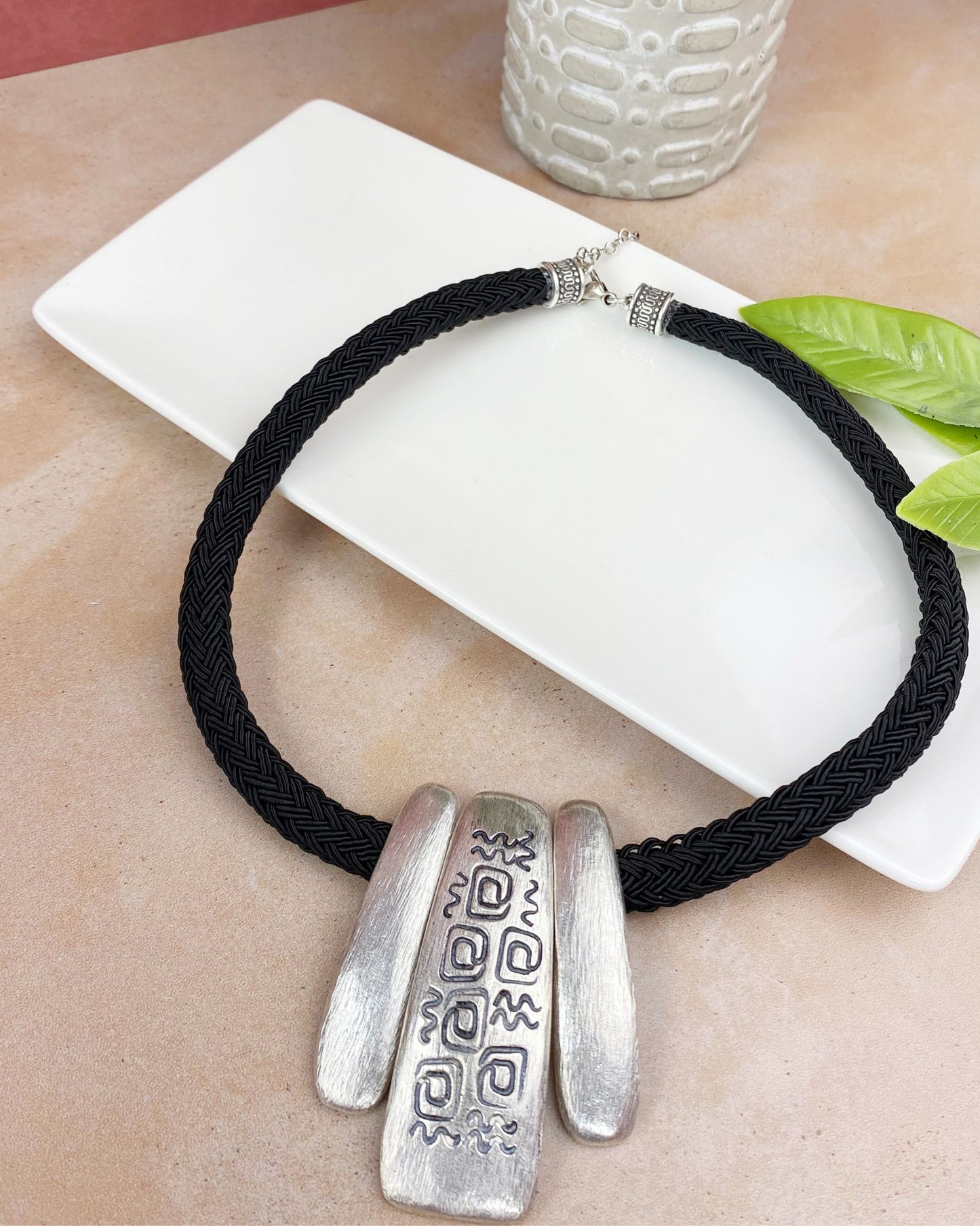 Silver Roxy BOHO Statement Necklace