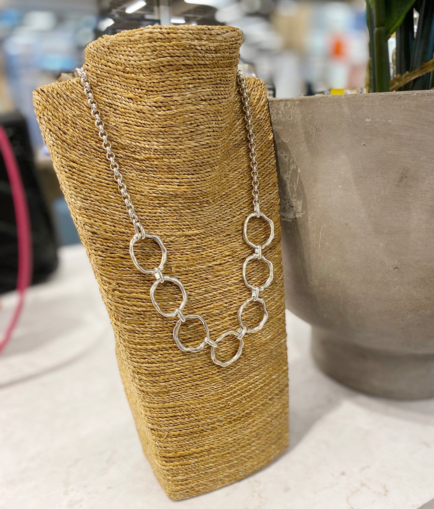 Zandie Silver Rings Necklace