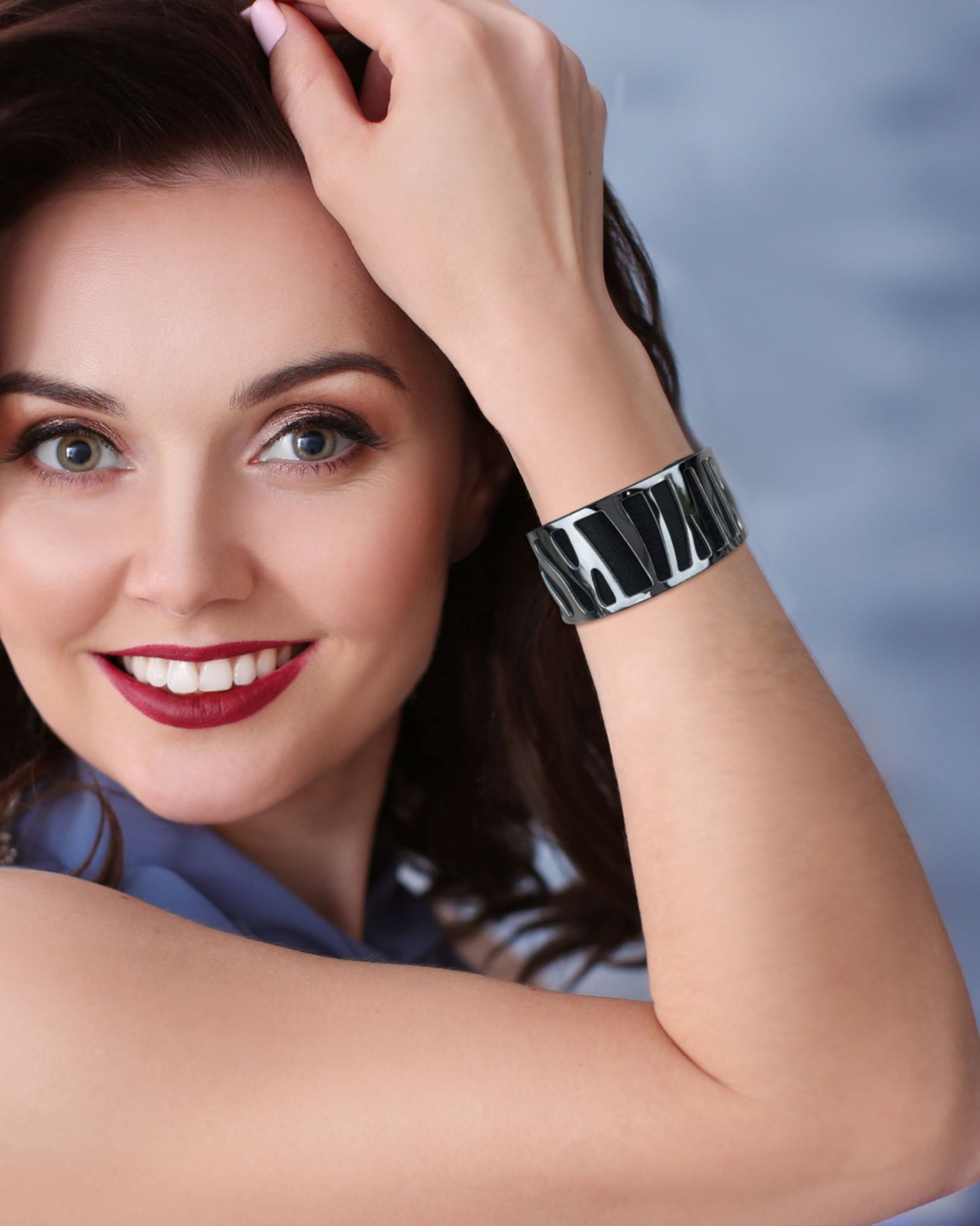 Zebra Inspired Stainless Steel Bracelet