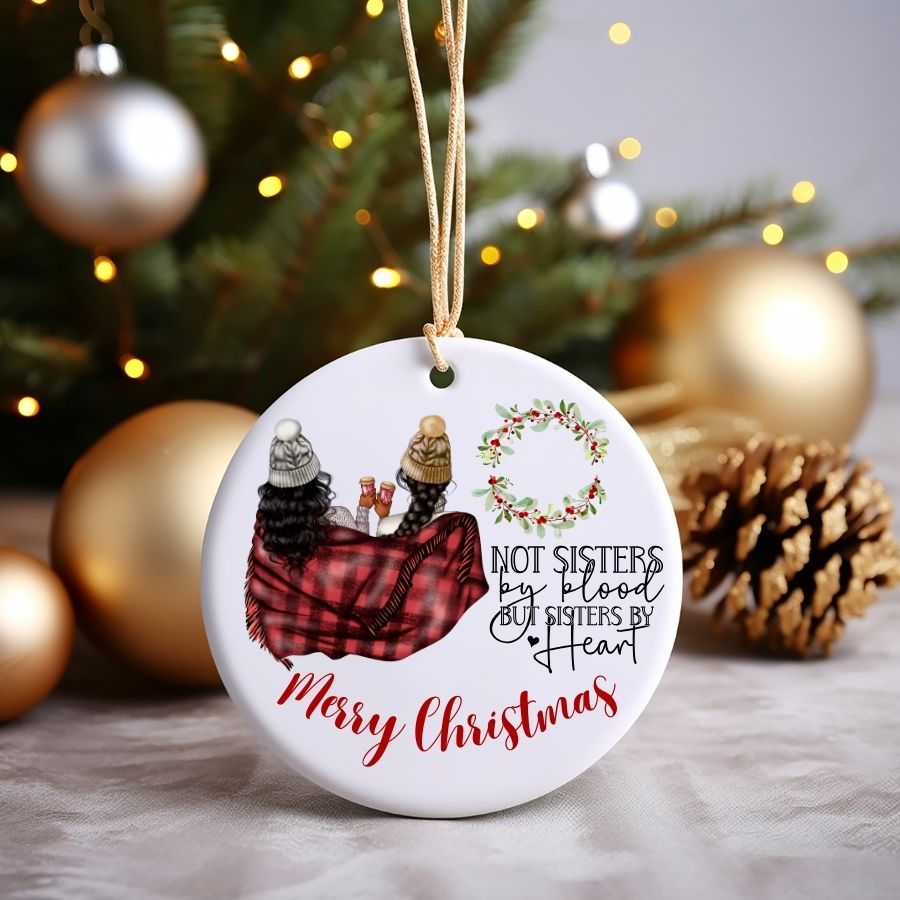 Best Friends Custom Christmas Ornament