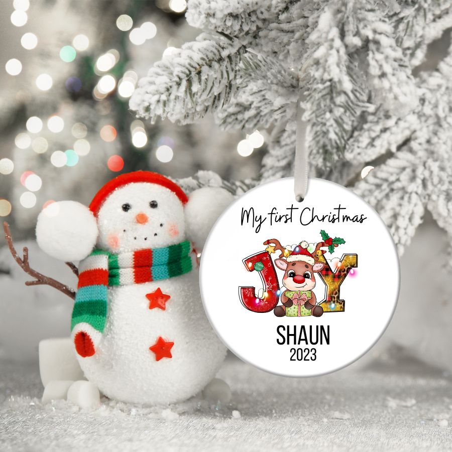 My 1st Christmas PERSONALIZED Christmas Ornament II