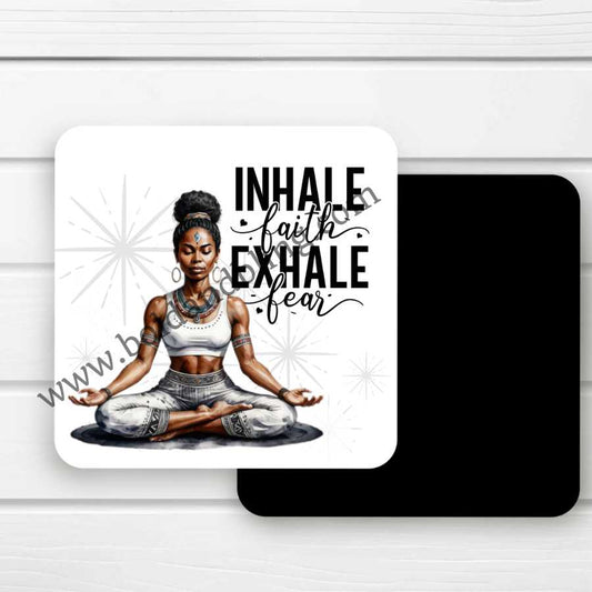 Inhale Faith, Exhale Fear Magnet