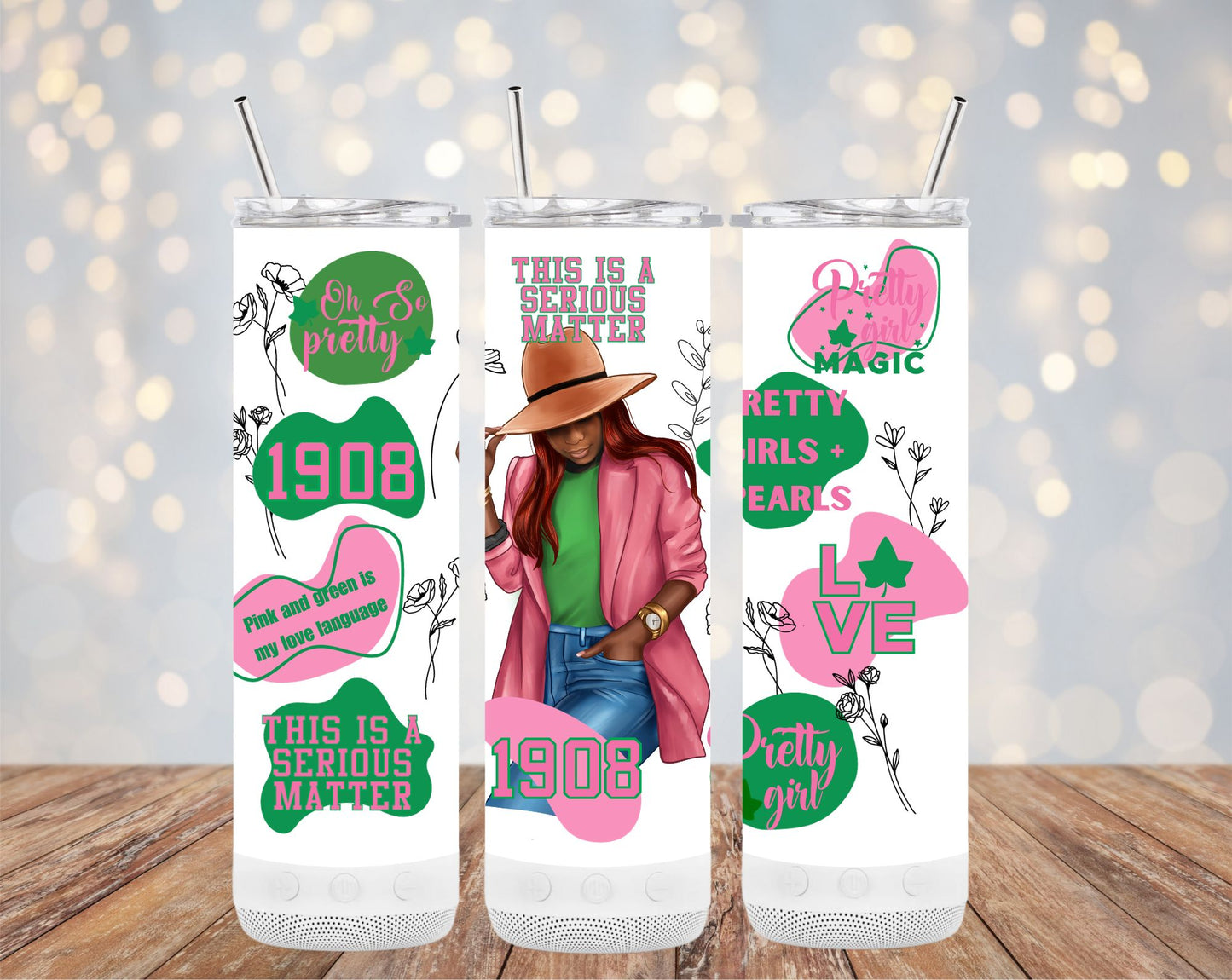 Pinkies and Pearls 1908 - 20oz Custom Tumbler