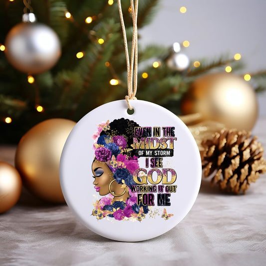 She Who Kneels Before God  Custom Christmas Ornament