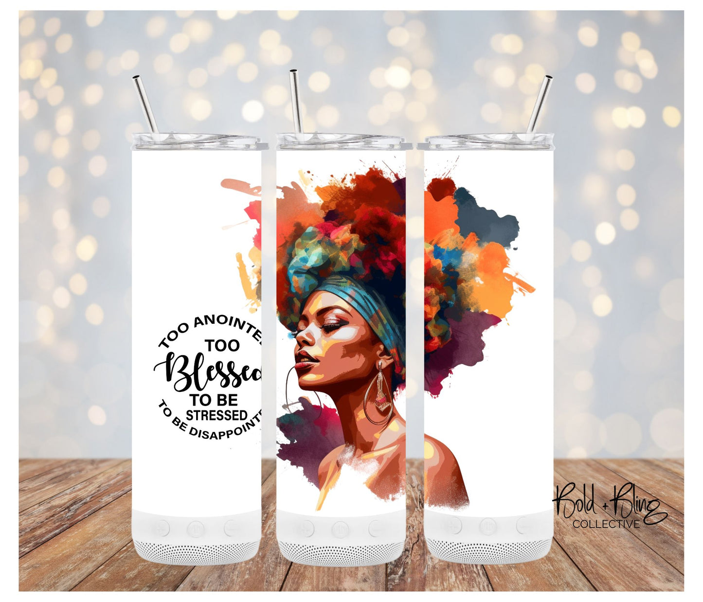 Too Blessed to be Stressed - 20oz Custom Tumbler