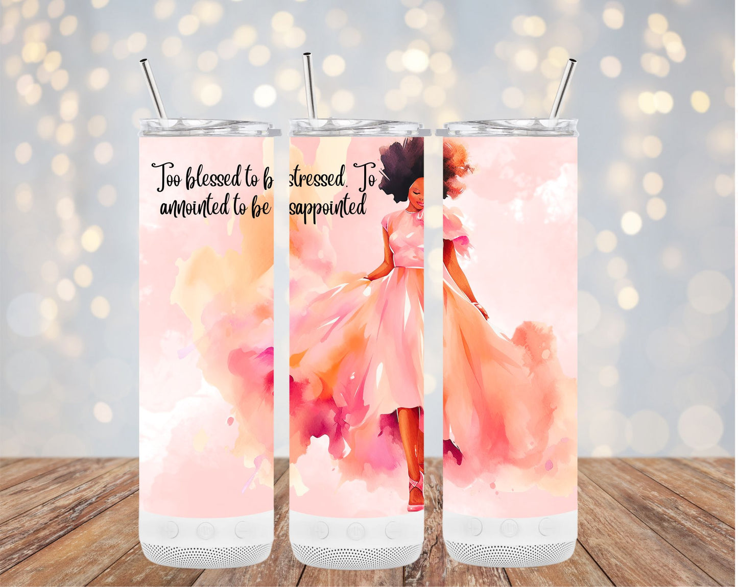 Too Blessed to Be Stressed  20oz Tumbler