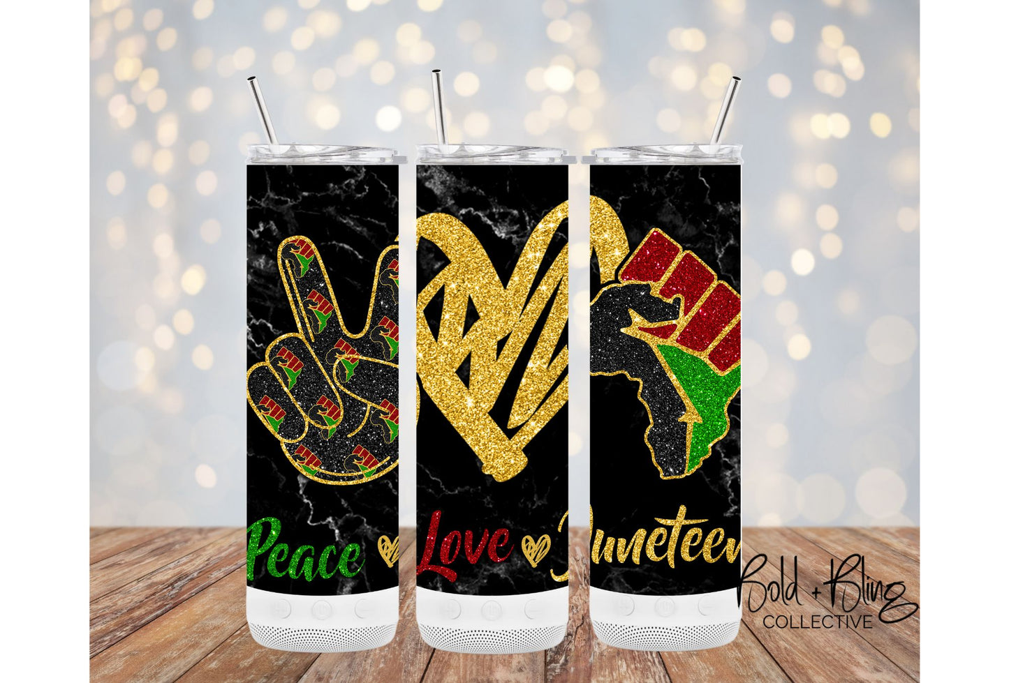 Peace Love Juneteenth 20oz Tumbler