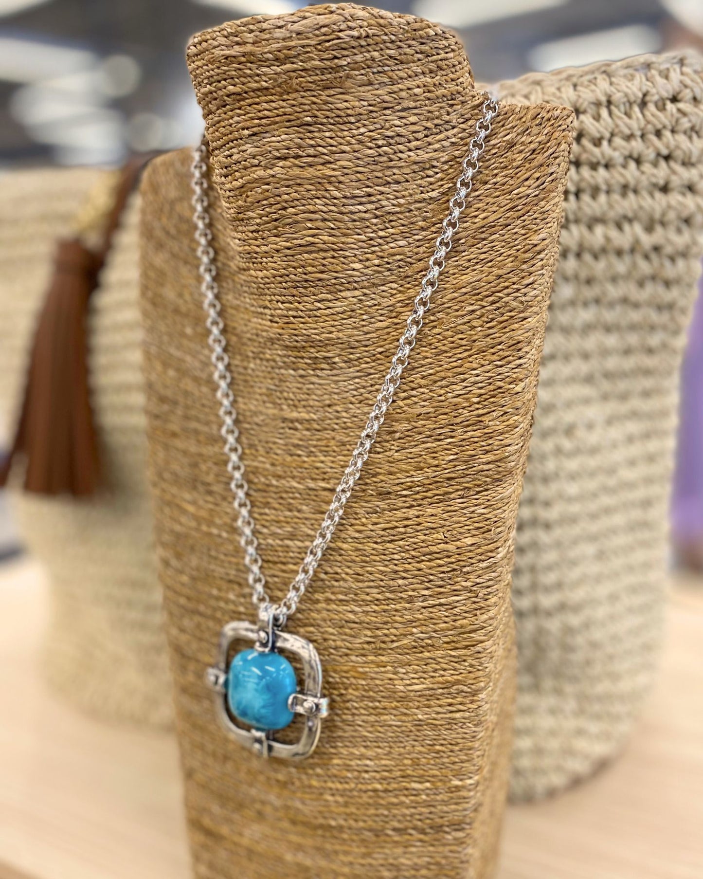 Stylish Turquoise Nyla Pendant Necklace