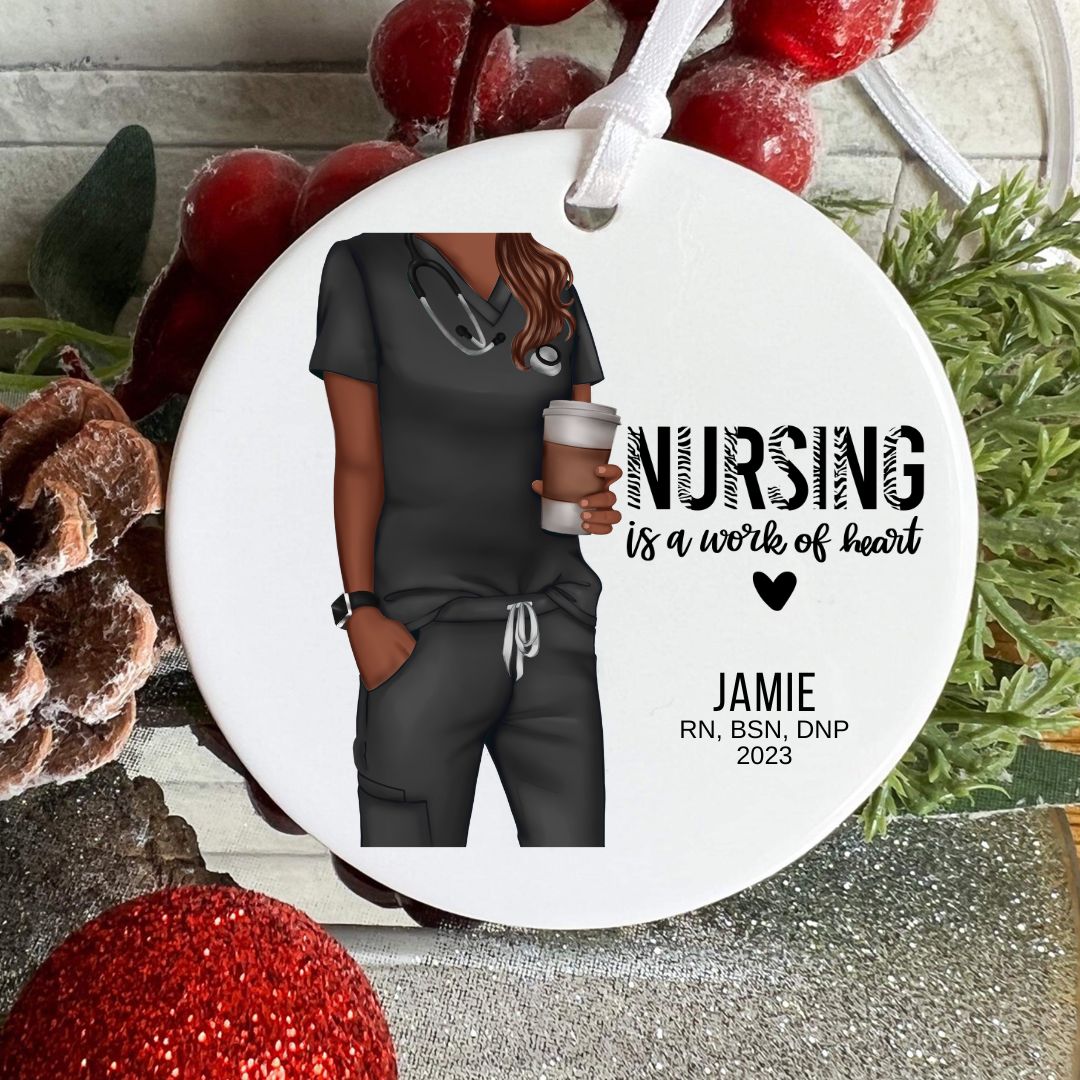 Personalized Nursing Holiday Ornament