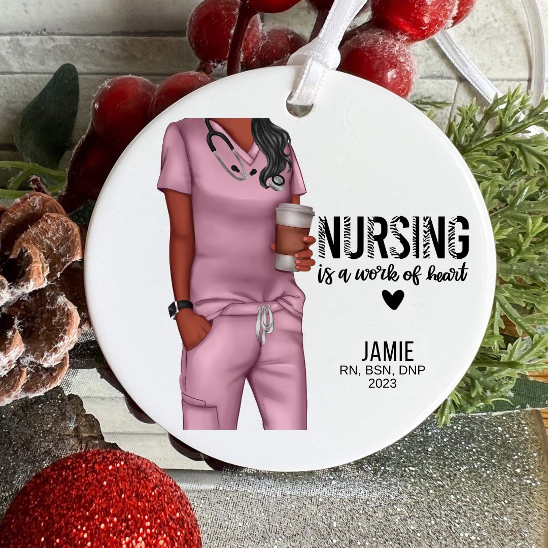 Personalized Nursing Holiday Ornament