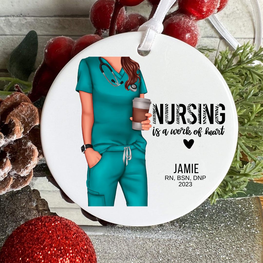 Personalized Nursing Holiday Ornament