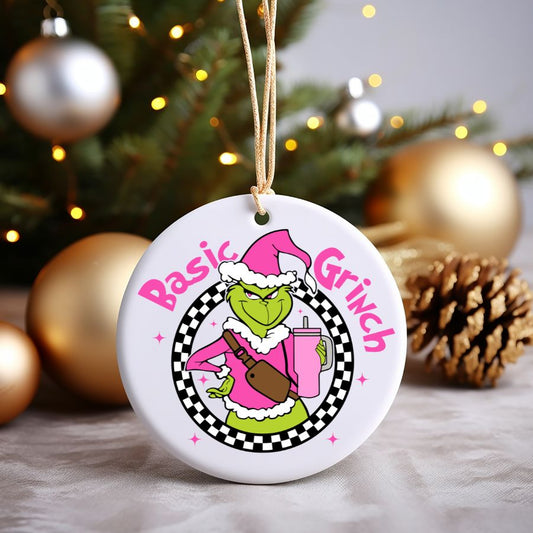 Basic Grinch Holiday Ornament