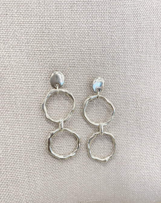 Zendy Silver Dangle Earrings