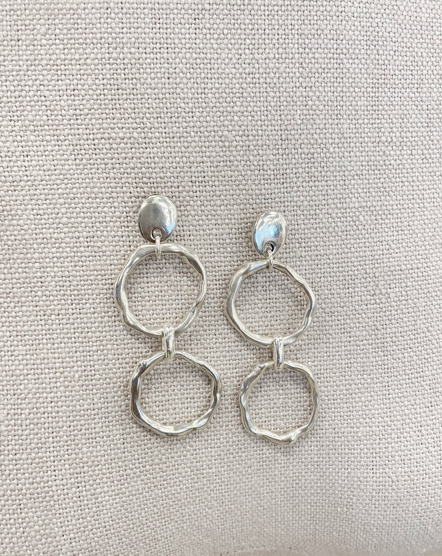 Zendy Silver Dangle Earrings