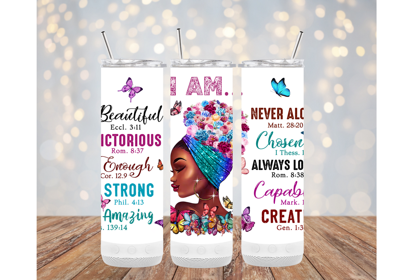 I AM Motivational 20oz Tumbler