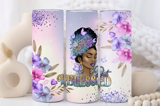 Just Blessed Custom Tumbler